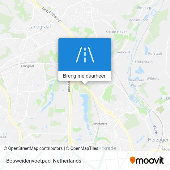 Bosweidenvoetpad kaart