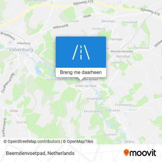 Beemdenvoetpad kaart