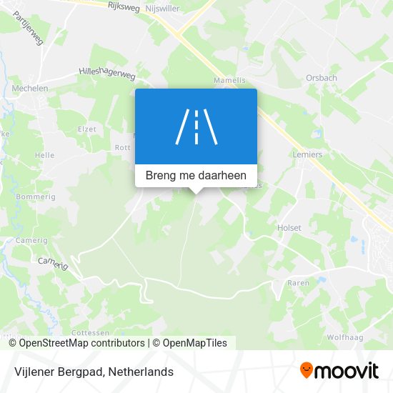 Vijlener Bergpad kaart