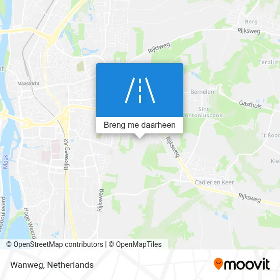 Wanweg kaart