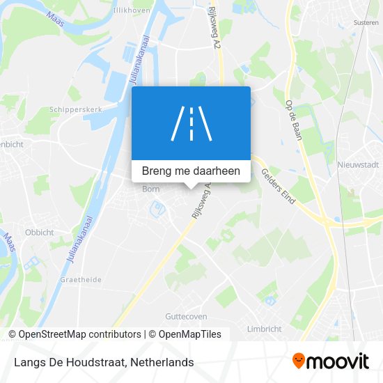 Langs De Houdstraat kaart