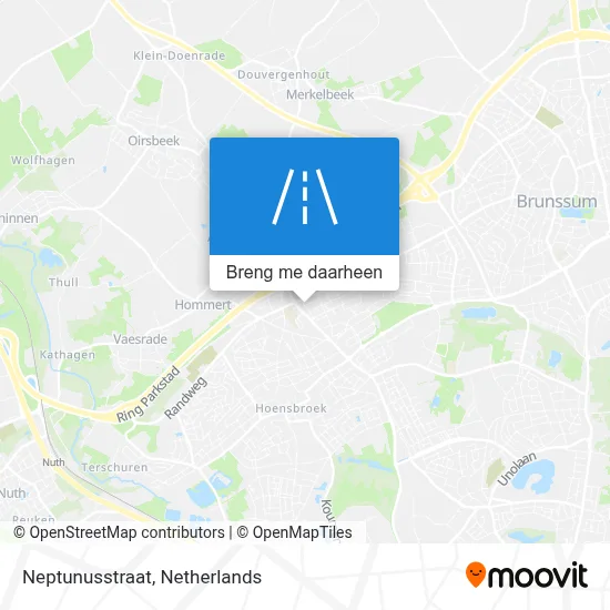 Neptunusstraat kaart