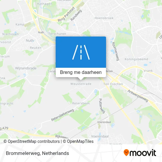 Brommelerweg kaart