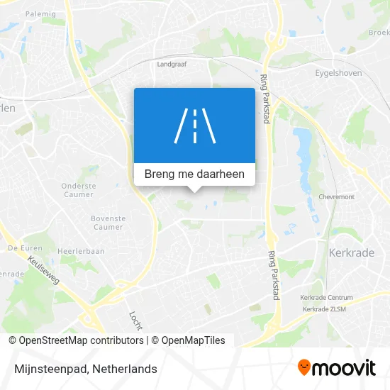 Mijnsteenpad kaart