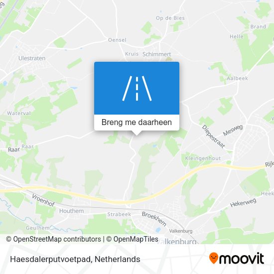 Haesdalerputvoetpad kaart