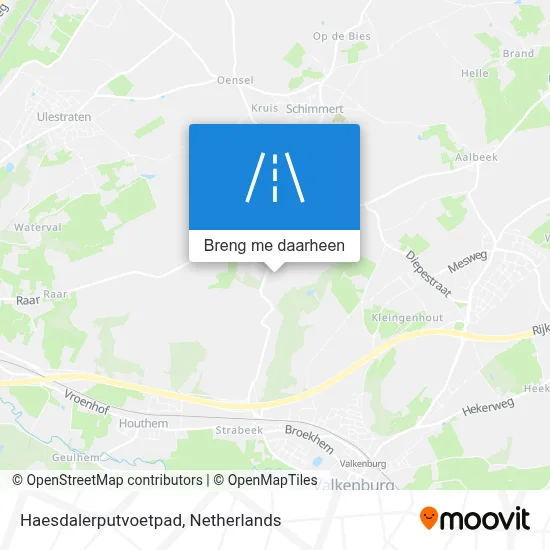 Haesdalerputvoetpad kaart