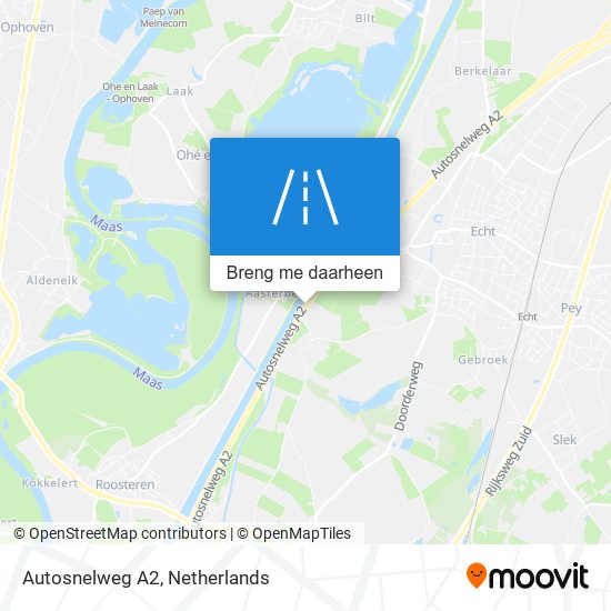 Autosnelweg A2 kaart