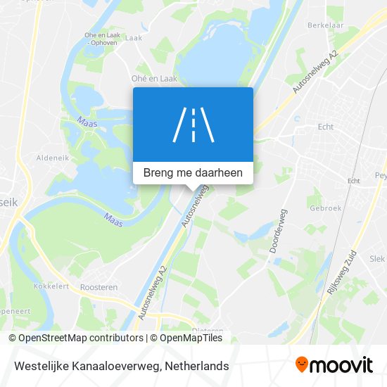 Westelijke Kanaaloeverweg kaart