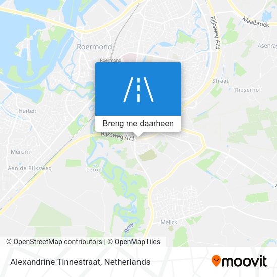 Alexandrine Tinnestraat kaart