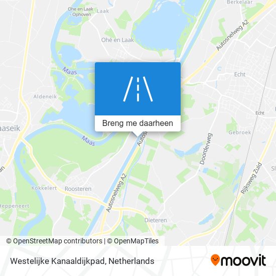 Westelijke Kanaaldijkpad kaart