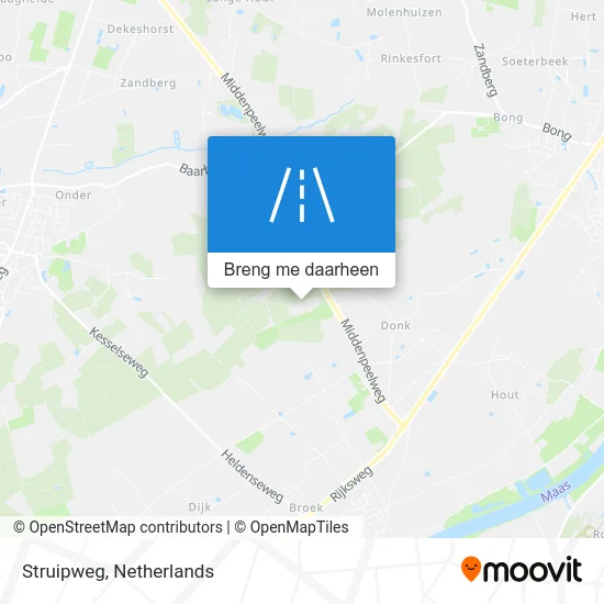 Struipweg kaart