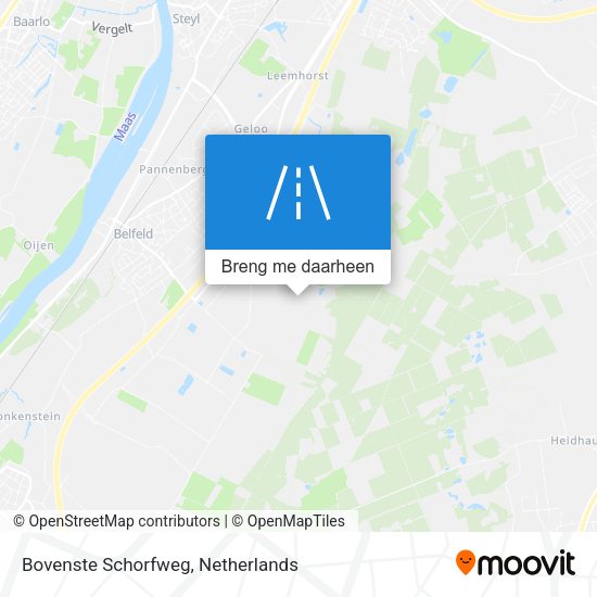 Bovenste Schorfweg kaart