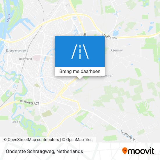 Onderste Schraagweg kaart