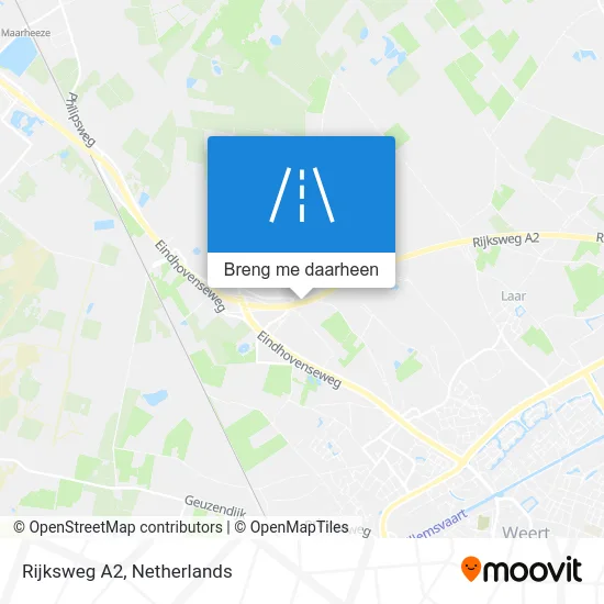 Rijksweg A2 kaart