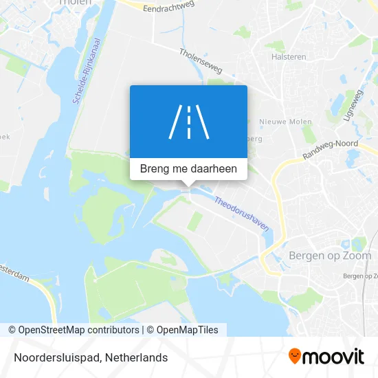 Noordersluispad kaart