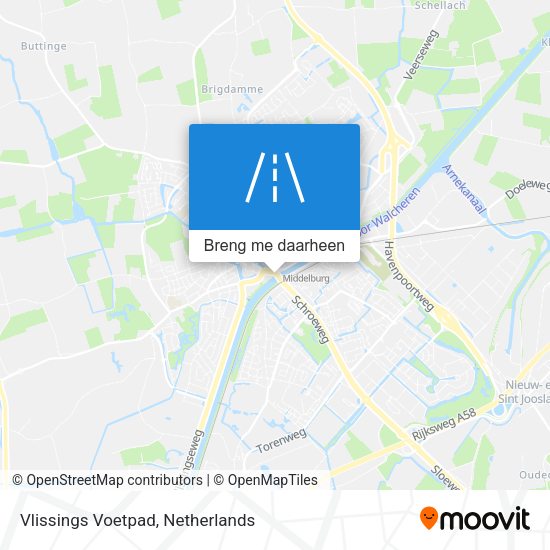 Vlissings Voetpad kaart