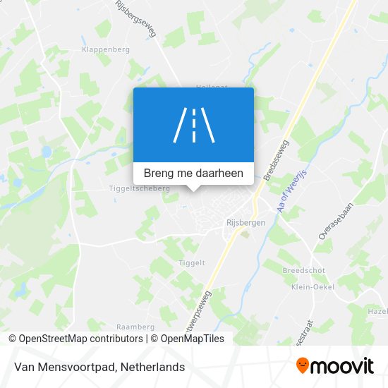 Van Mensvoortpad kaart