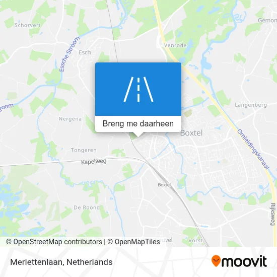 Merlettenlaan kaart