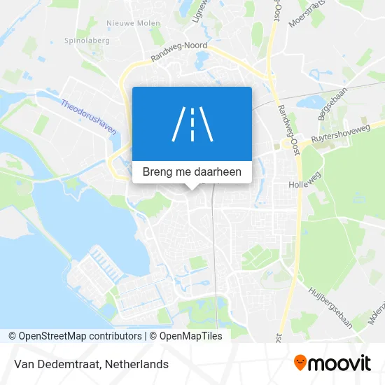 Van Dedemtraat kaart