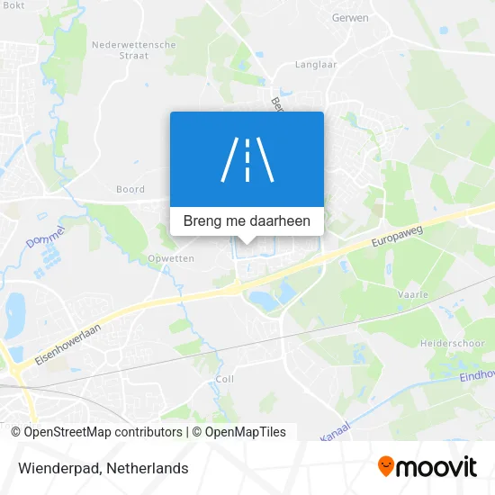 Wienderpad kaart