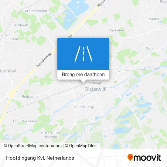 Hoofdingang Kvl kaart