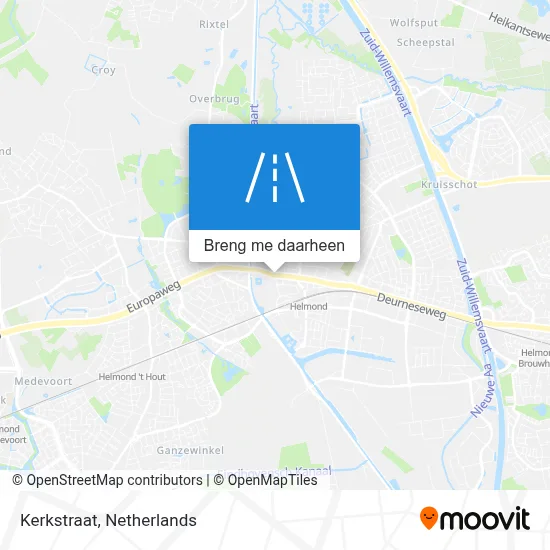 Kerkstraat kaart