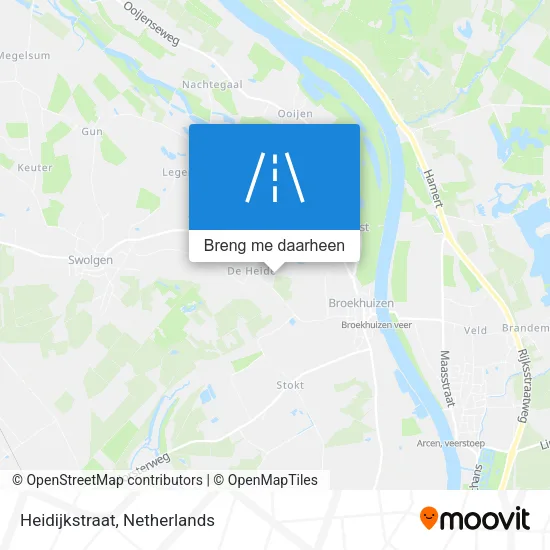 Heidijkstraat kaart