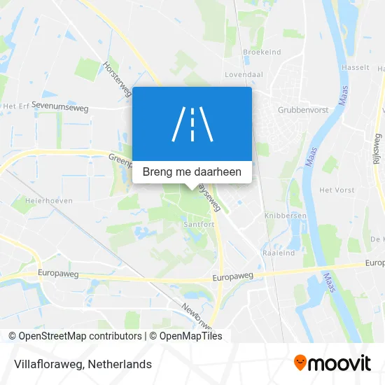 Villafloraweg kaart
