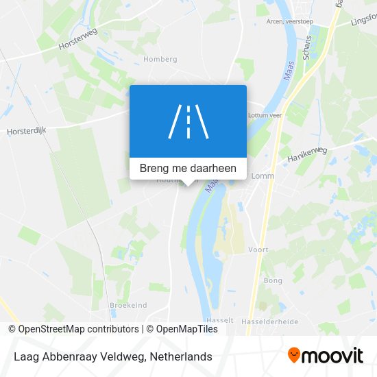Laag Abbenraay Veldweg kaart