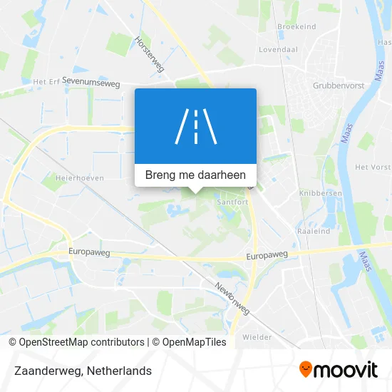 Zaanderweg kaart