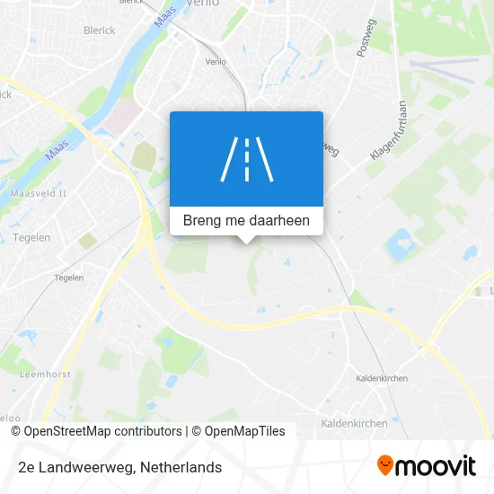 2e Landweerweg kaart