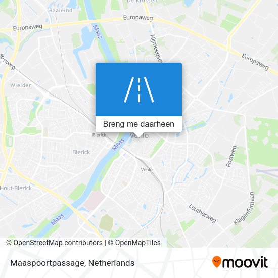 Maaspoortpassage kaart