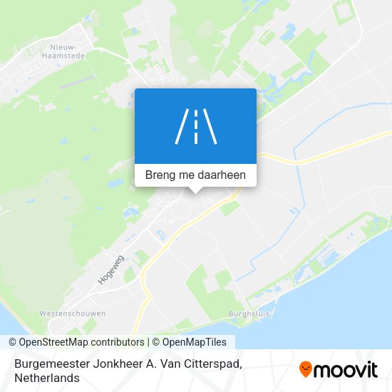 Burgemeester Jonkheer A. Van Citterspad kaart