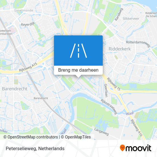 Peterselieweg kaart