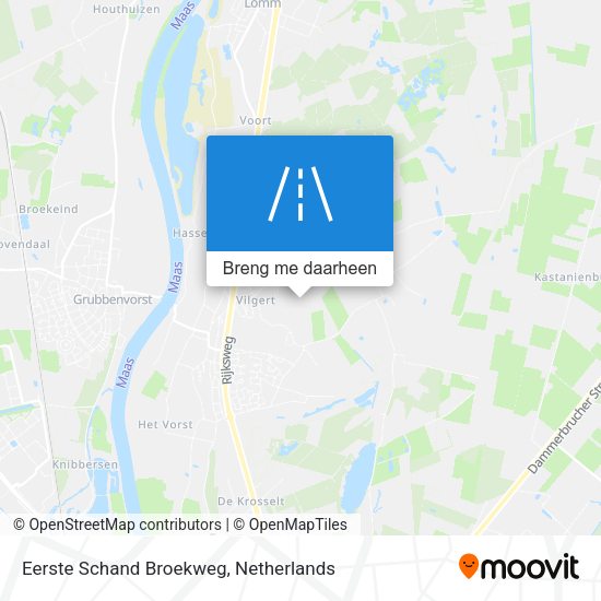 Eerste Schand Broekweg kaart