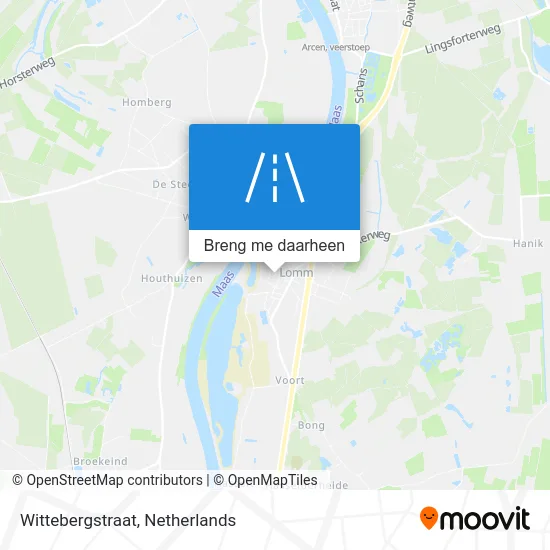 Wittebergstraat kaart