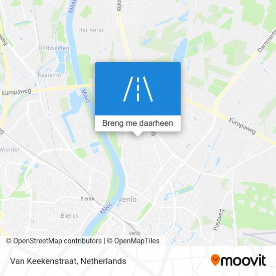 Van Keekenstraat kaart