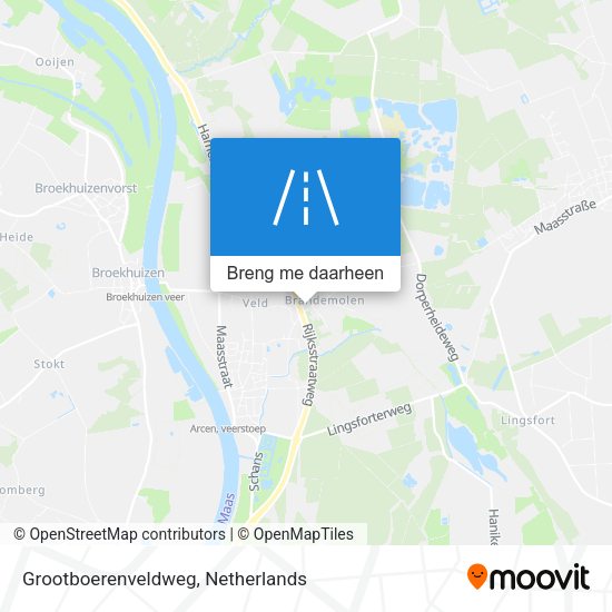 Grootboerenveldweg kaart