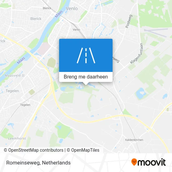 Romeinseweg kaart