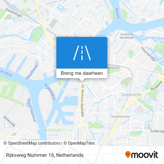 Rijksweg Nummer 16 kaart