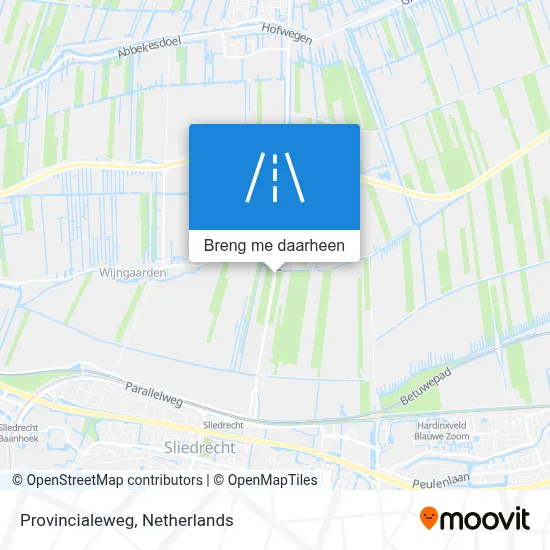 Provincialeweg kaart