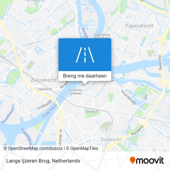 Lange Ijzeren Brug kaart