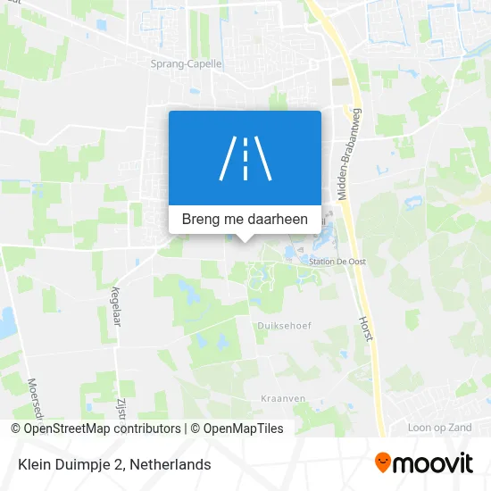Klein Duimpje 2 kaart