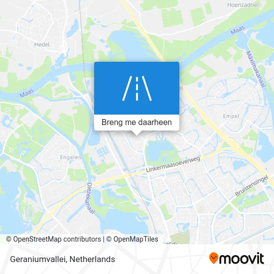 Geraniumvallei kaart