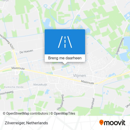 Zilverreiger kaart