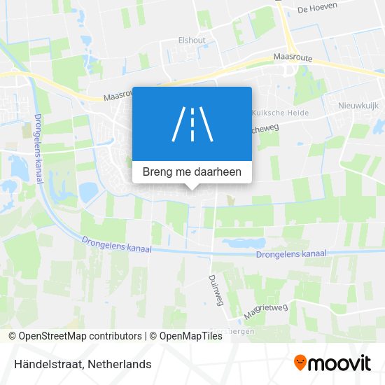 Händelstraat kaart