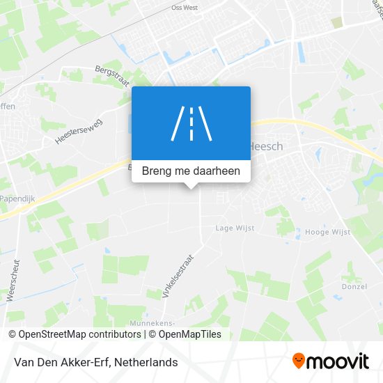 Van Den Akker-Erf kaart