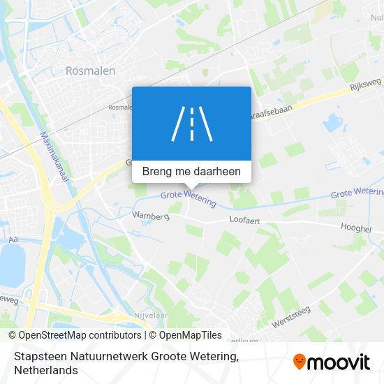 Stapsteen Natuurnetwerk Groote Wetering kaart