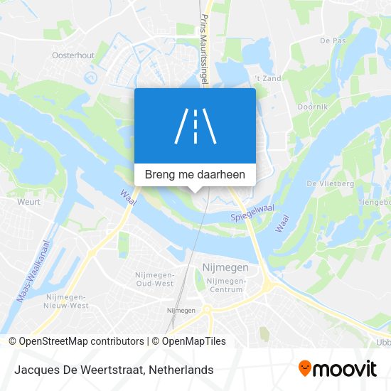 Jacques De Weertstraat kaart
