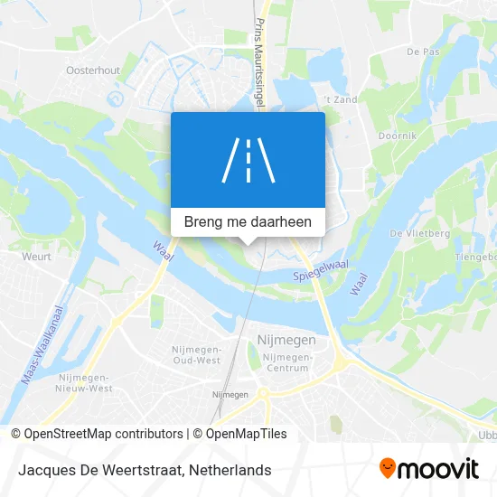 Jacques De Weertstraat kaart